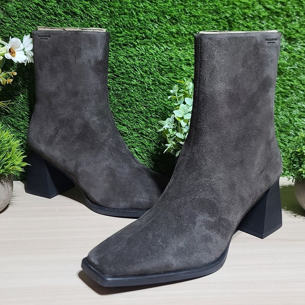 Vagabond Shoemakers Hedda Suede Dark Grey Bootie - EU 41 NEW